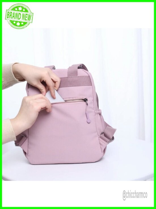 Mini Anti Theft Backpack Women Nylon Lightweight Daypack College Casual main image 6